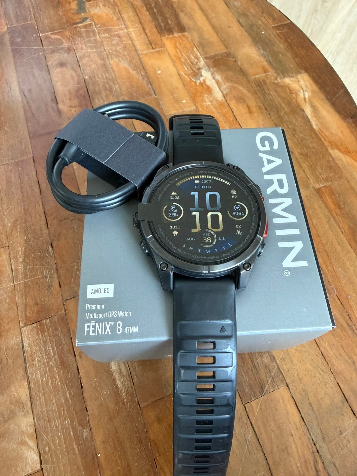 Garmin Fenix 8, Ophalen of Verzenden, Zo goed als nieuw, Zwart, Android