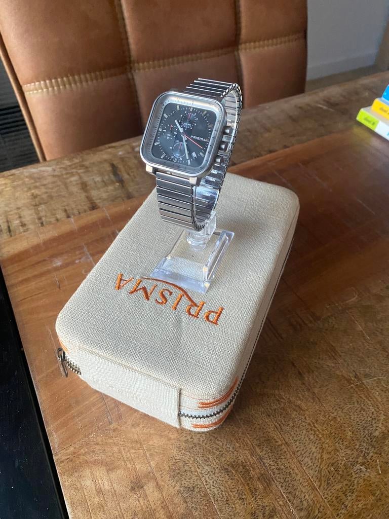 Prisma horloge, Ophalen of Verzenden, Zo goed als nieuw, Staal, Overige merken