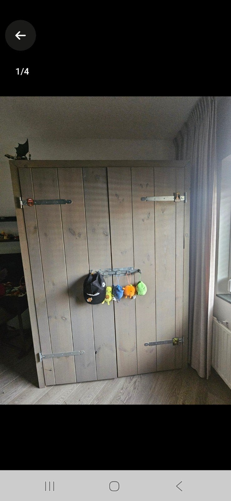 hele mooie steigerhouten kast, Ophalen, Zo goed als nieuw, 50 tot 75 cm, 200 cm of meer