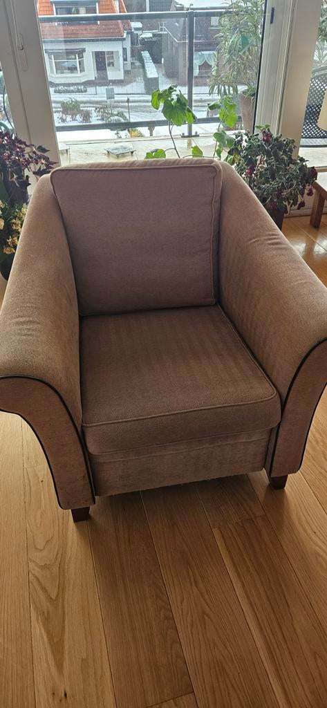 2 Mooie stoelen - Leolux stijl comfortabele seniorenstoel, Ophalen, Minder dan 50 cm, Gebruikt, 75 tot 100 cm