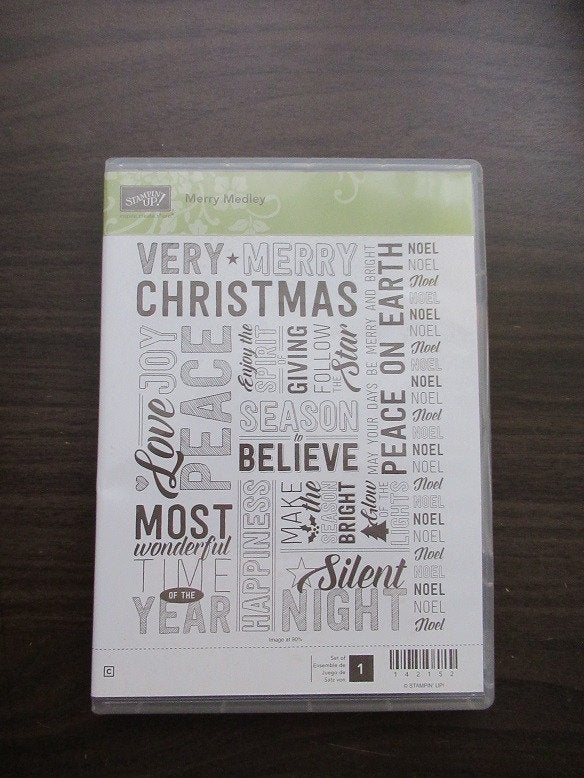 Stampin Up; Merry Medley, Ophalen of Verzenden, Zo goed als nieuw, EZ-mounted stempel