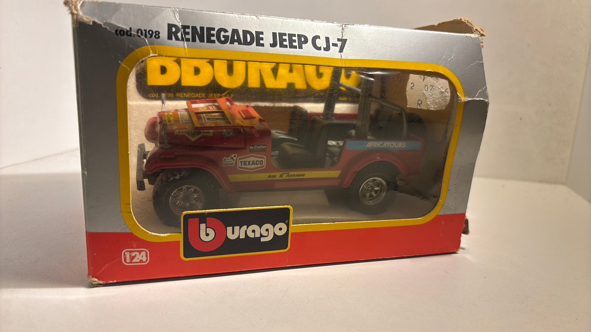 Jeep renegade cj-7 bburago 1.24, Ophalen of Verzenden, Bburago, A, A