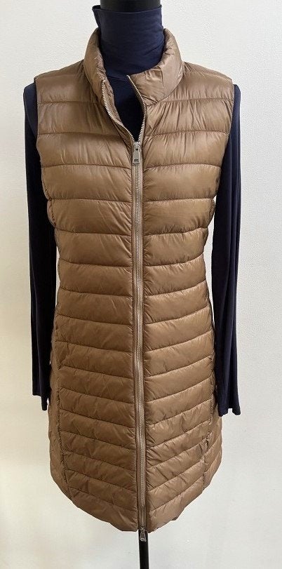 SPLINTERNIEUW! Sunday half lange dames bodywarmer bruin M, Kleding | Dames, Maat 38/40 (M), Bruin, Verzenden, Nieuw