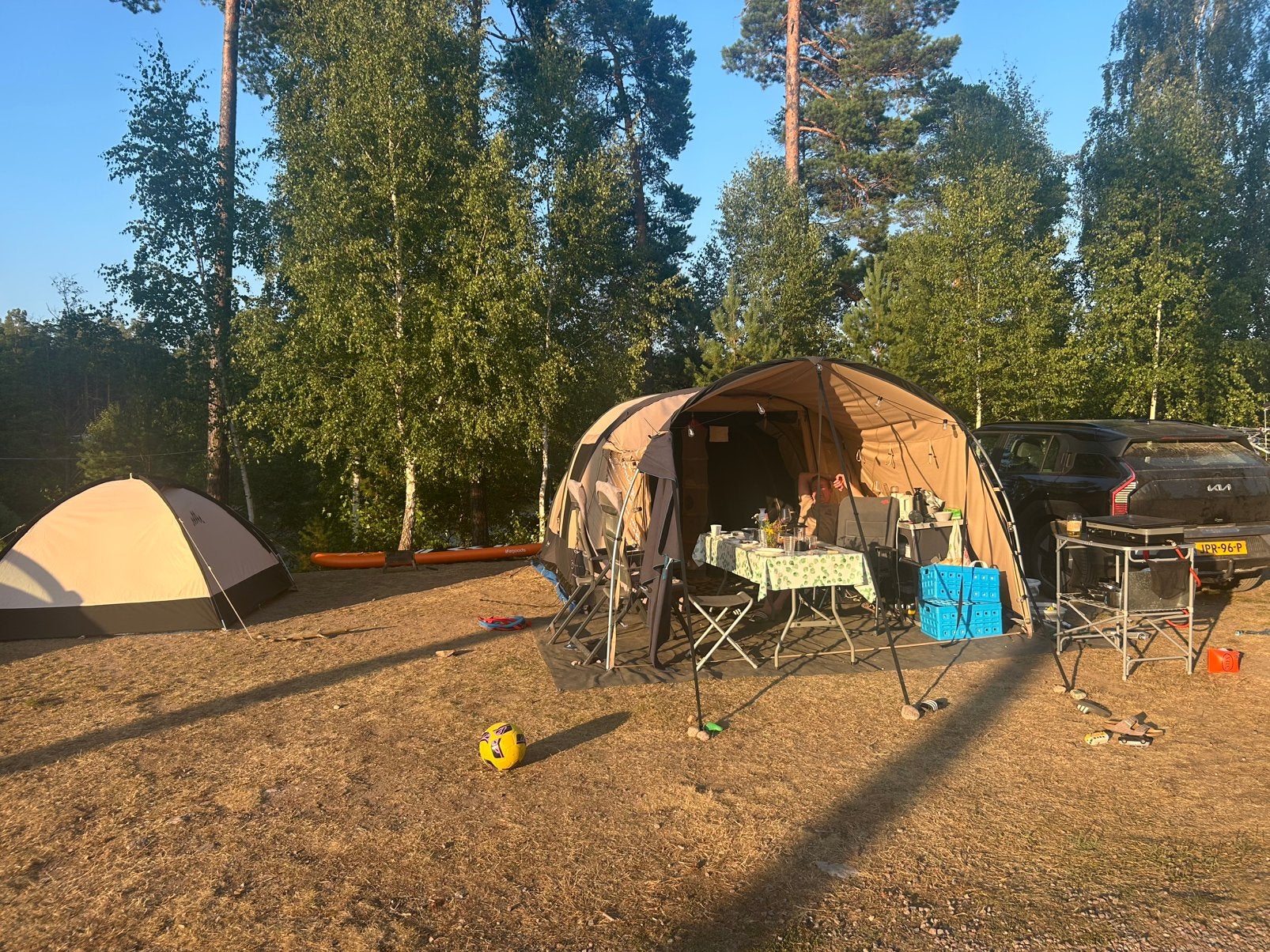 Bardani AirWave 300 Deluxe opblaasbare tent 4 personen, Ophalen, Zo goed als nieuw, Tot en met 4