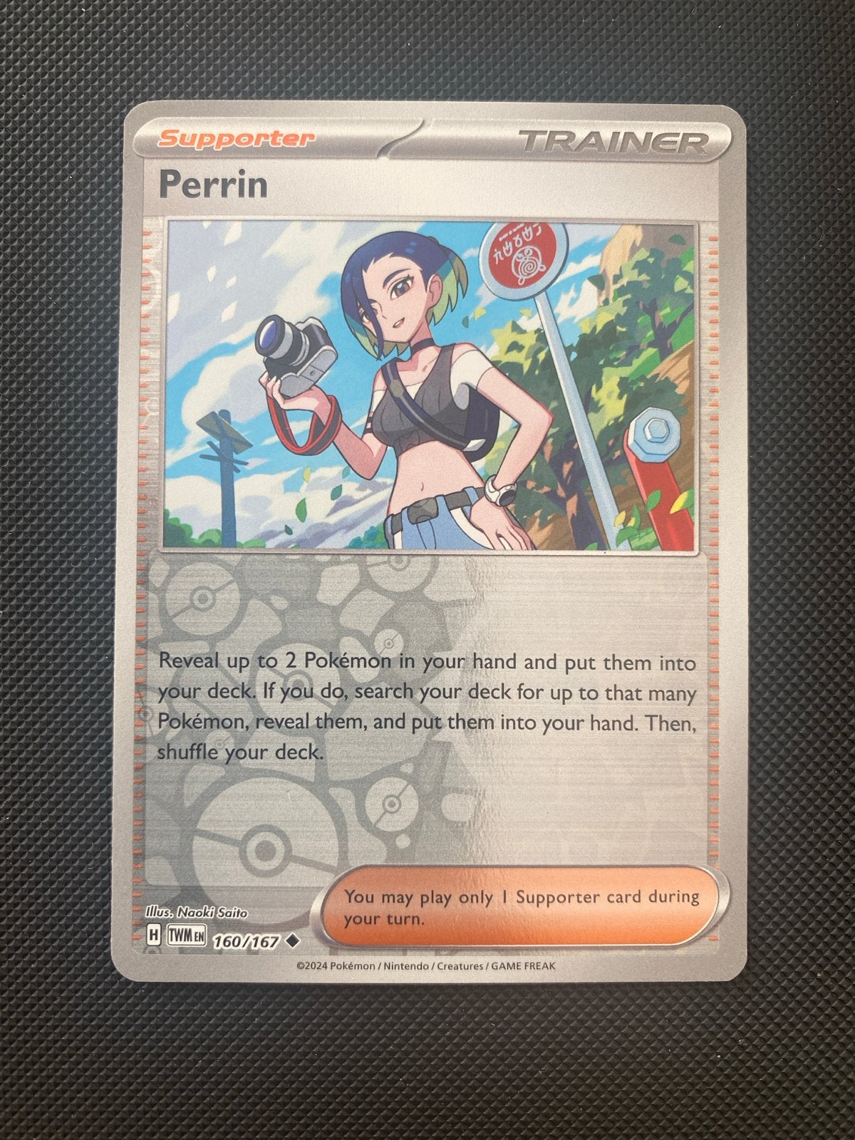 Perrin 160/167 Reverse Holo Twilight Masquerade, Ophalen of Verzenden, Zo goed als nieuw, Losse kaart, Foil