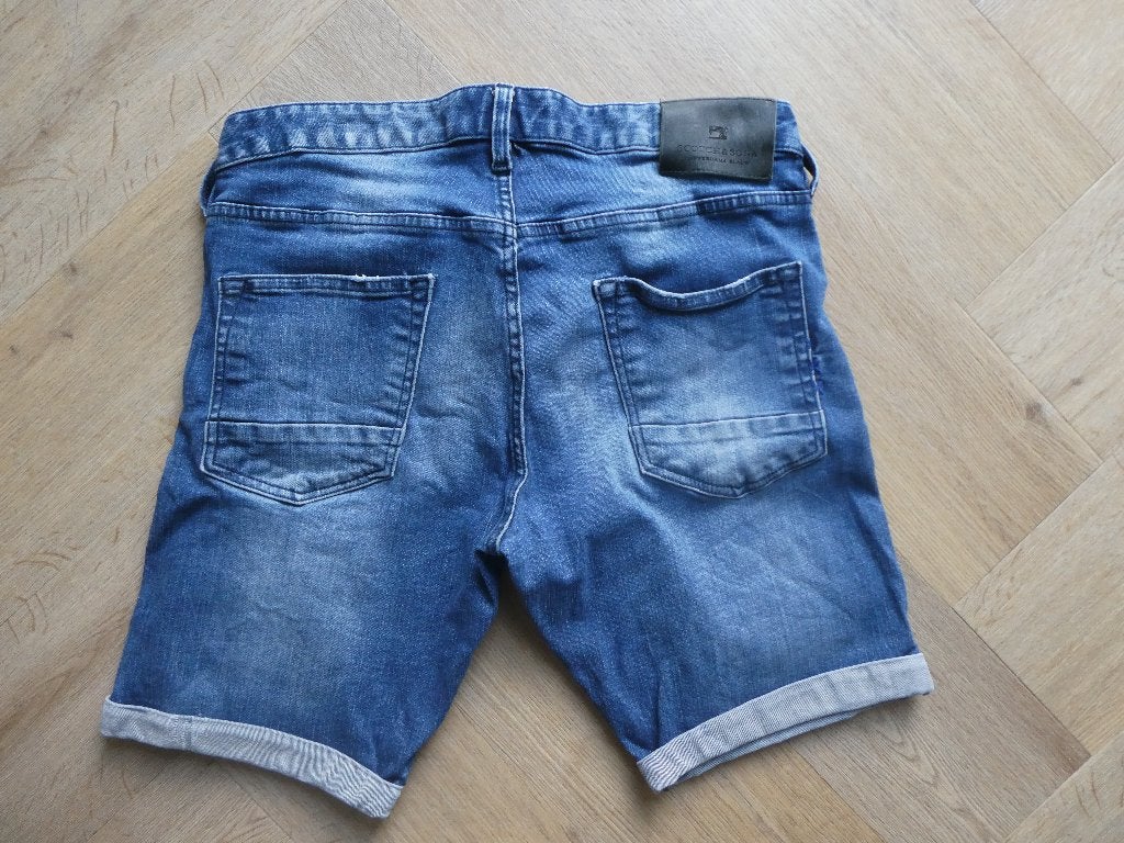 Korte Scotch & Soda spijkerbroek, Ralston maat 31, Blauw, W32 (confectie 46) of kleiner, Ophalen of Verzenden, Zo goed als nieuw