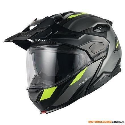 Nexx X.LIFECOUNTRY Terra Systeemhelm, Grijs-Fluor, Ophalen of Verzenden, Nieuw met kaartje