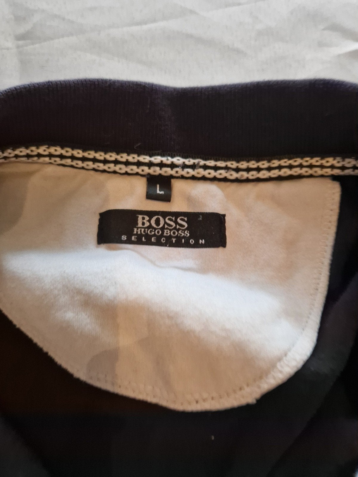 Hugo Boss Selection Polo Shirt Maat L, Maat 52/54 (L), Blauw, Ophalen of Verzenden, Hugo Boss