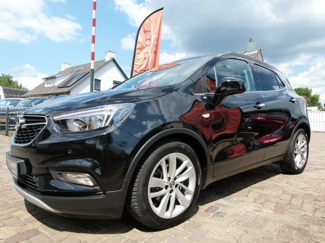 Opel Mokka X 1.4 Turbo Innovation, LEER/NAVI/PDC/CAMERA/LMV, Auto's, Opel, Gebruikt, Zwart, 1364 cc, SUV of Terreinwagen