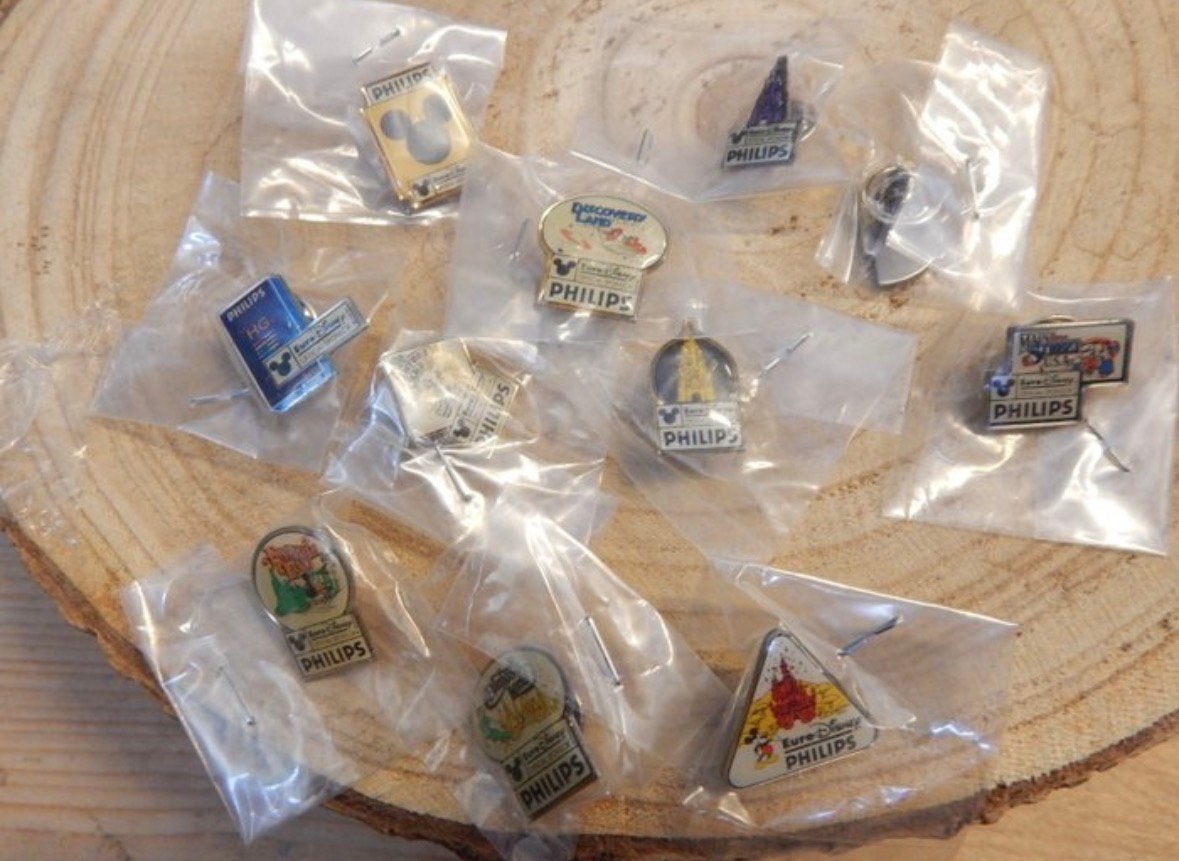 Complete set 11x Euro Disney 1992 Openingspins Philips, Ophalen of Verzenden, Overige figuren, Zo goed als nieuw, Overige typen