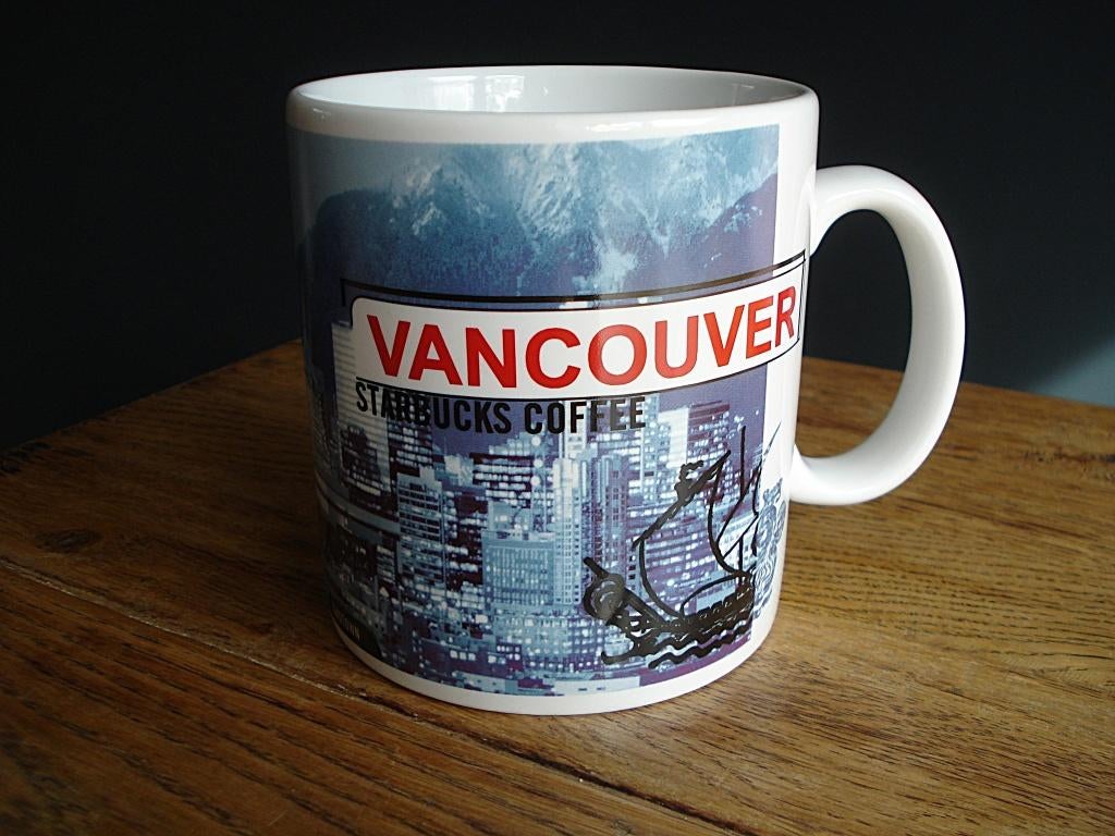 NIEUW: XL Starbucks Coffee koffie beker Vancouver Canada, Nieuw, Ophalen of Verzenden, Overige stijlen, Kop(pen) en/of Schotel(s)