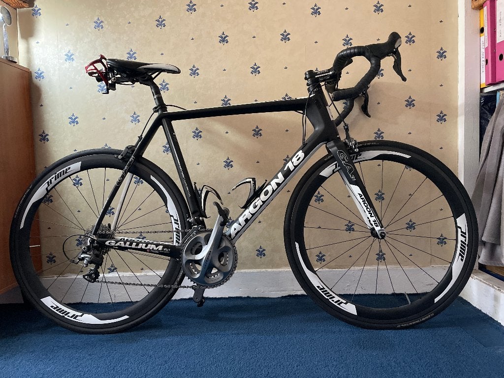 Argon 18 Gallium Pro Ultegra Carbon Wheels, 28 inch, Gebruikt, Velgrem, 57 tot 61 cm