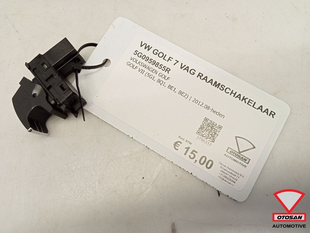 VW Golf 7 VAG Raamschakelaar 5G0959855R, Gebruikt, Volkswagen, Volkswagen AG, Berliner Ring 2
38440  Wolfsburg, DE