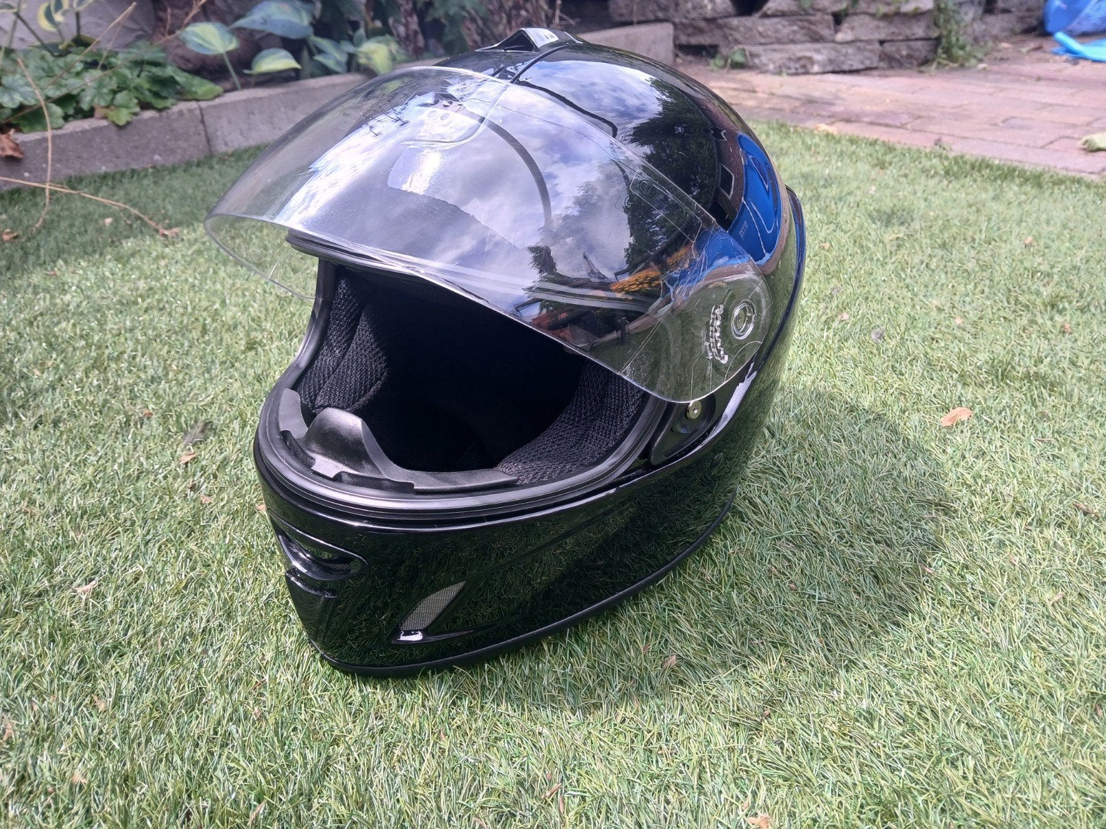 Duitse Motorhelm zwart, M, Dames, Integraalhelm, Tweedehands