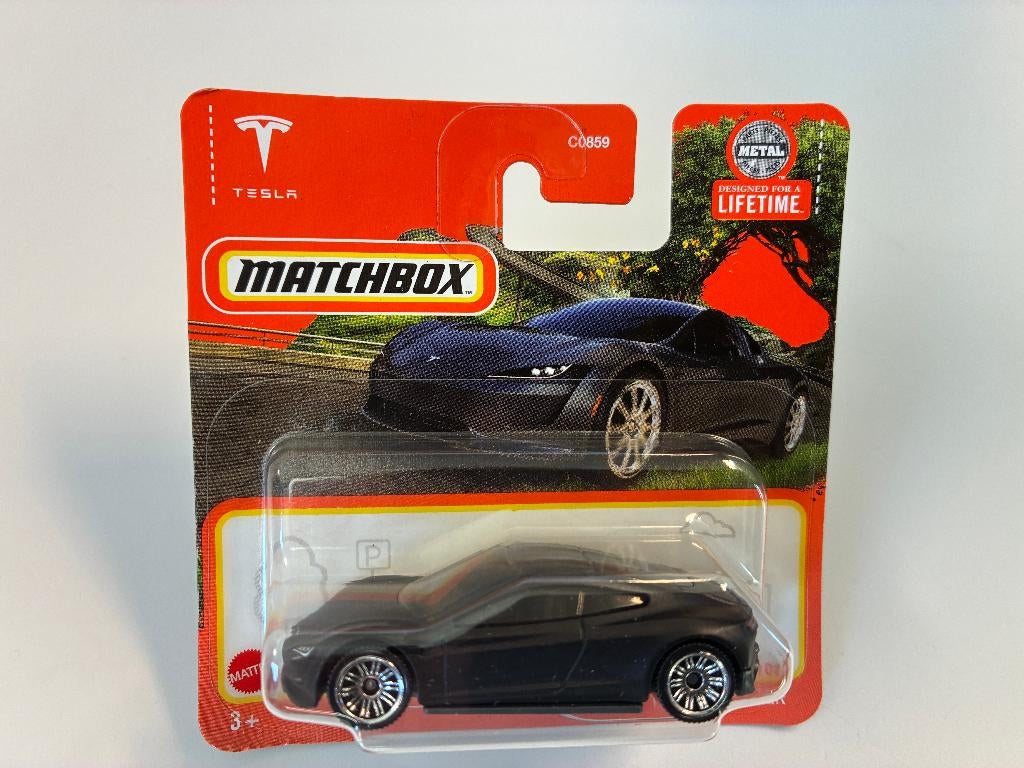 89772: Tesla Roadster - Matchbox, Hobby en Vrije tijd, Modelauto's | Overige schalen, Nieuw, Ophalen of Verzenden, Gondel 1, 1186MJ Amstelveen