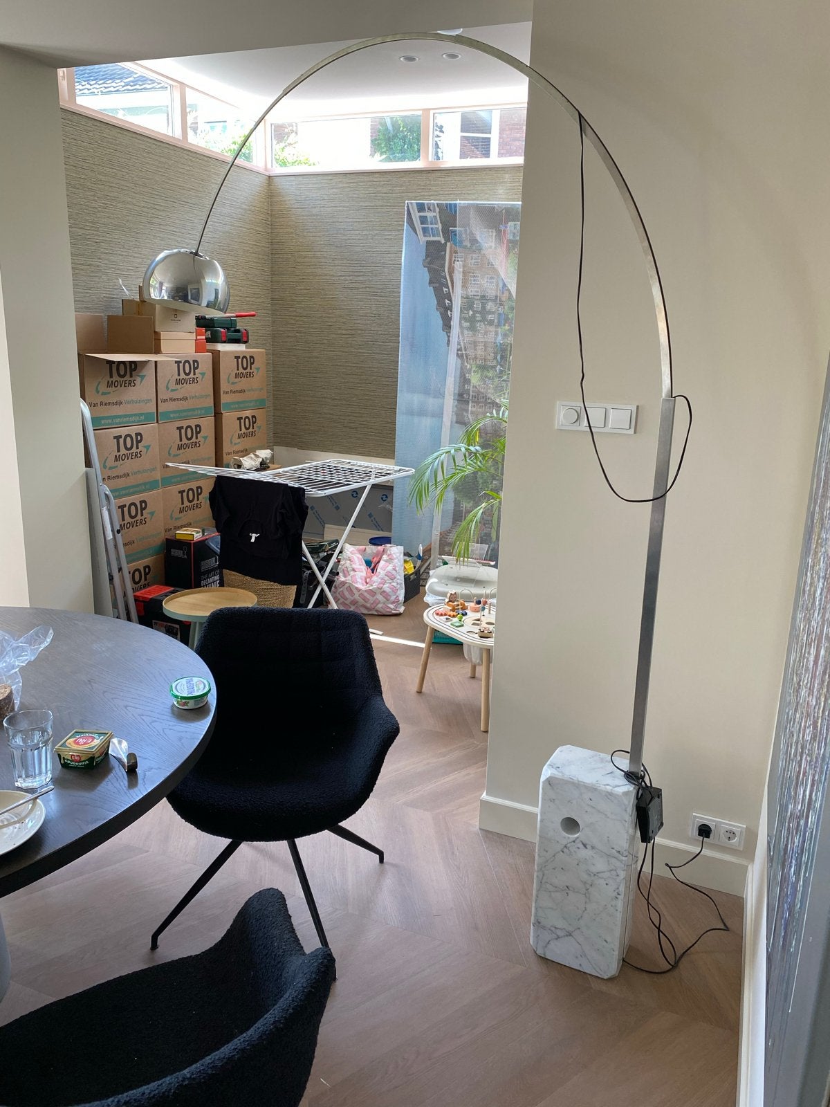 Flos Arco vloerlamp - Gebruikt, voor een zacht prijsje, Ophalen, Gebruikt, 200 cm of meer, E27 (groot)