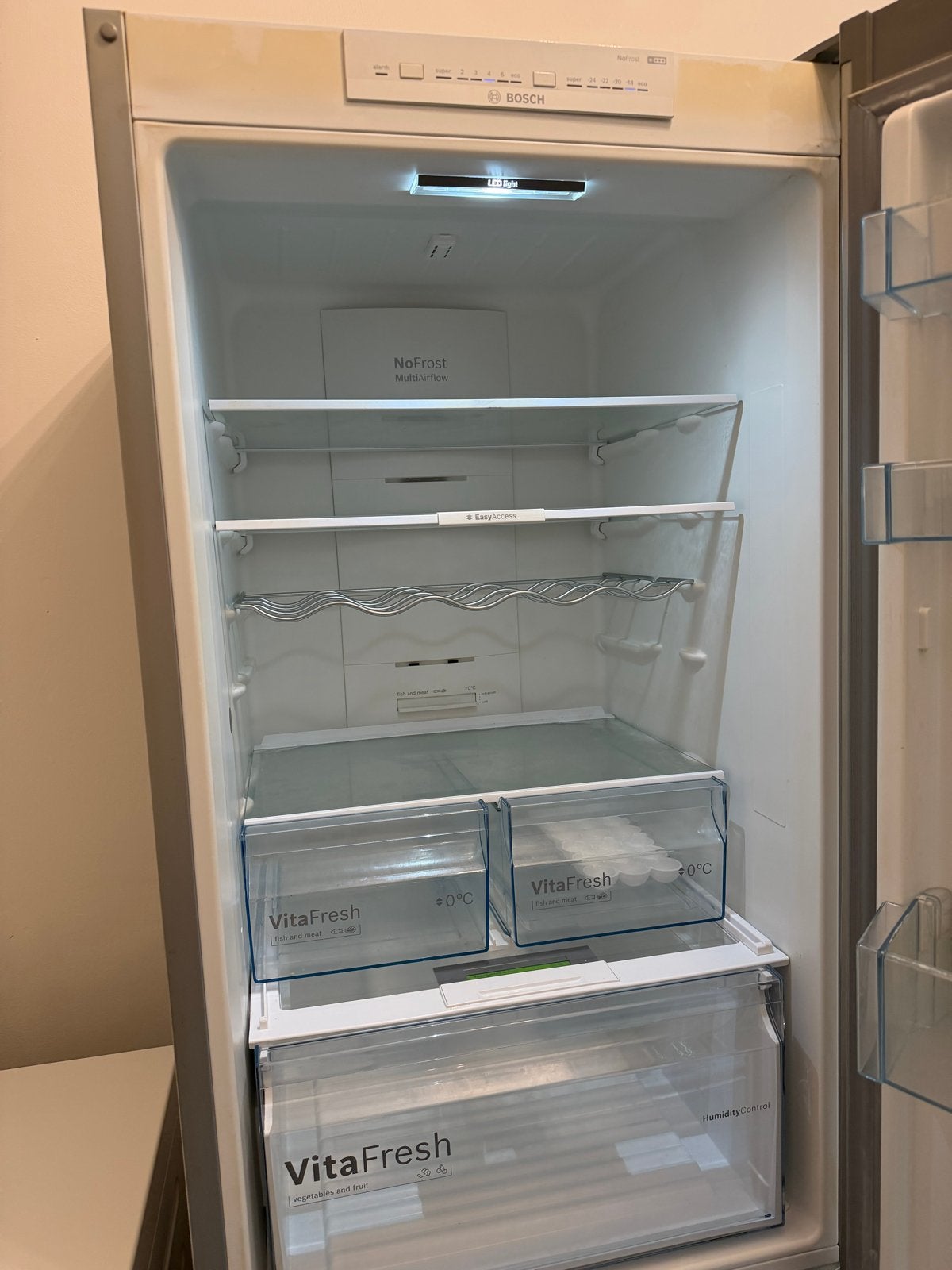 Bosch KGN36VL35/10 Koel-vriescombinatie, grijs metallic, Witgoed en Apparatuur, Koelkasten en IJskasten, Ophalen, Gebruikt, 200 liter of meer