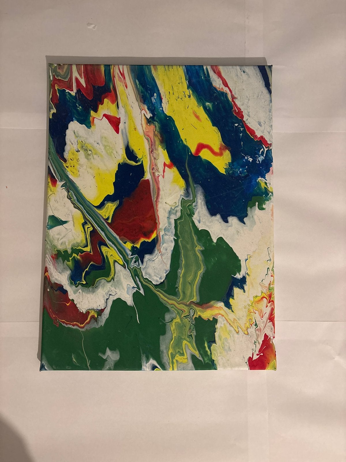 Abstract Schilderij - Levendige Kleuren, Ophalen of Verzenden