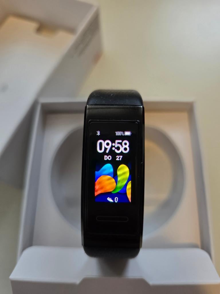 Huawei smartwatch Band 4 Pro met GPS, Gebruikt, Zwart, Ophalen of Verzenden, Huawei