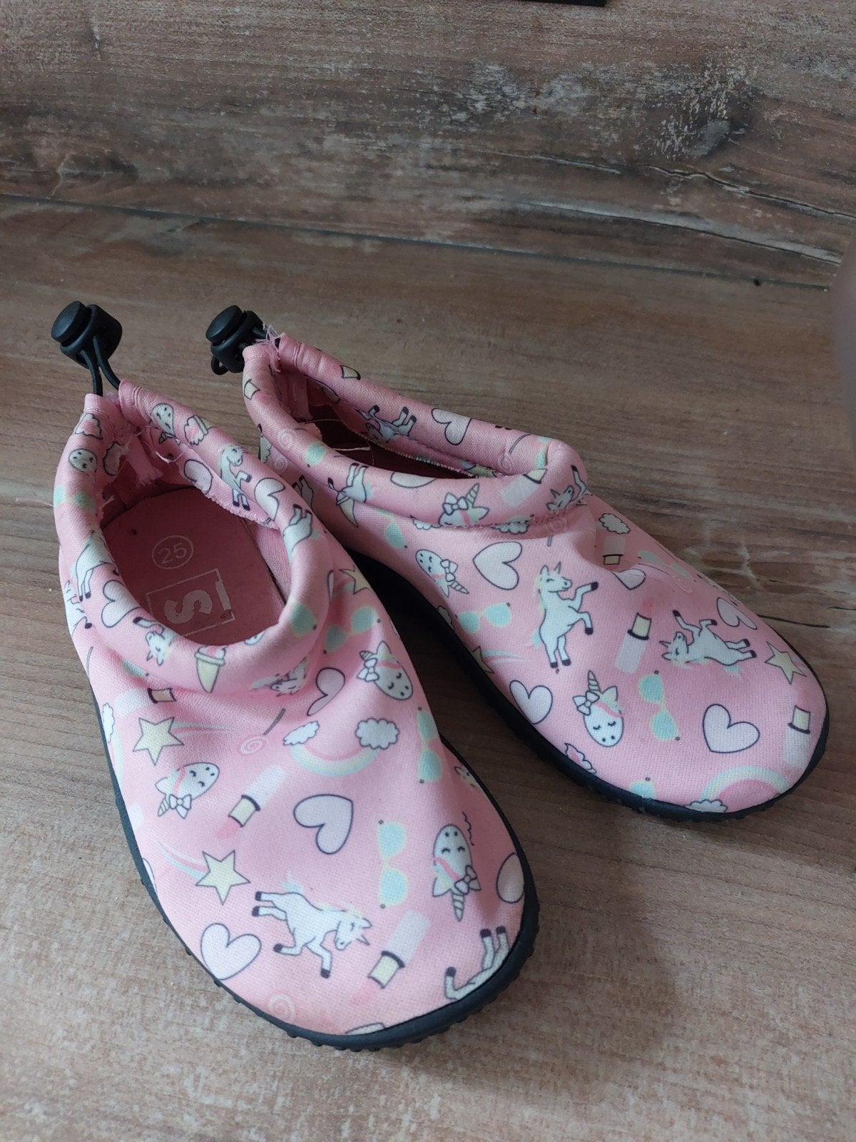 Roze waterschoenen met eenhoorns maat 25, Ophalen, Gebruikt, Meisje, Schoenen