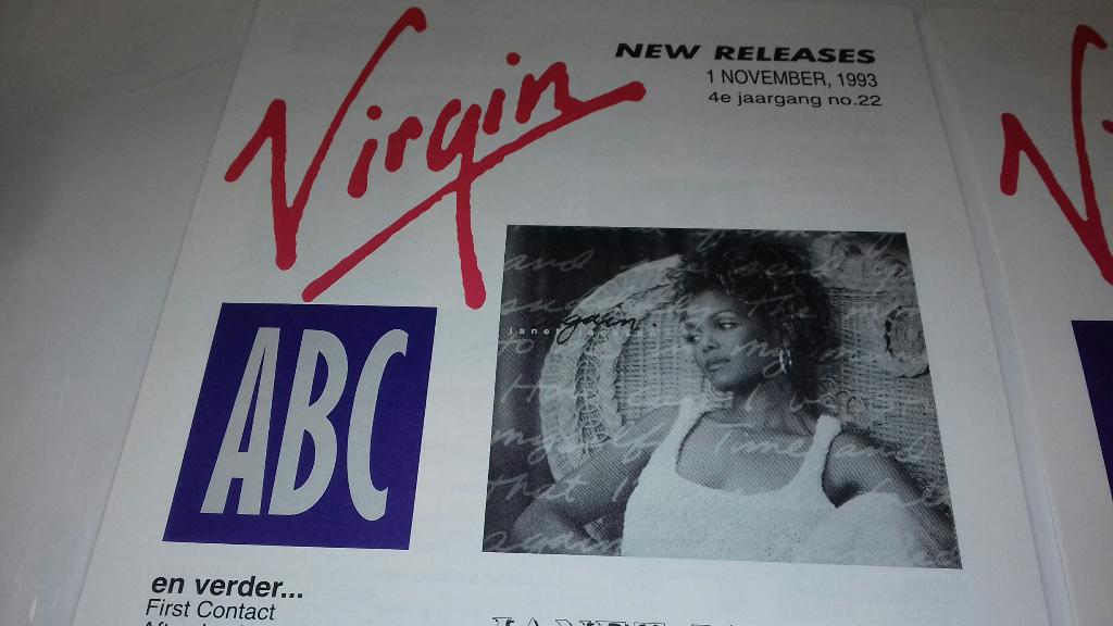 Janet Jackson PROMO FOLDERS Virgin 1993 The Jacksons Michael, Verzamelen, Verzenden, NvT, -Virgin, Boek, Tijdschrift of Artikel