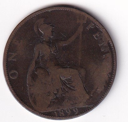 UK Penny 1899 in mindere kwaliteit, Verzenden, Overige landen, Losse munt