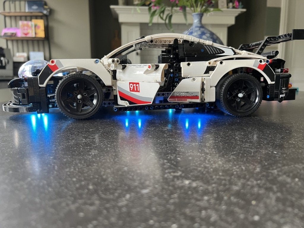 Lego technic Porsche RSR (42096) inclusief verlichtingsset, Ophalen, Gebruikt, Lego, Technic
