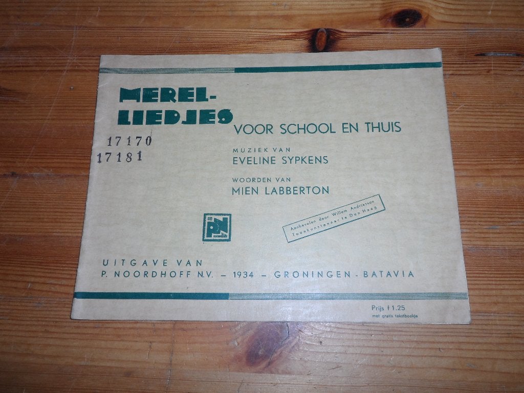 Merelliedjes voor school en thuis - sypkens / labberton, Zang, Gebruikt, Ophalen of Verzenden, Artiest of Componist