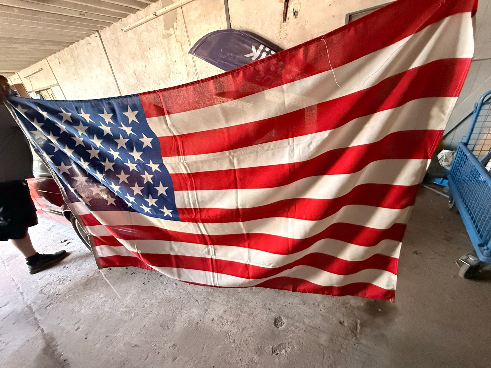 Amerikaanse vlag, Ophalen of Verzenden, Zo goed als nieuw