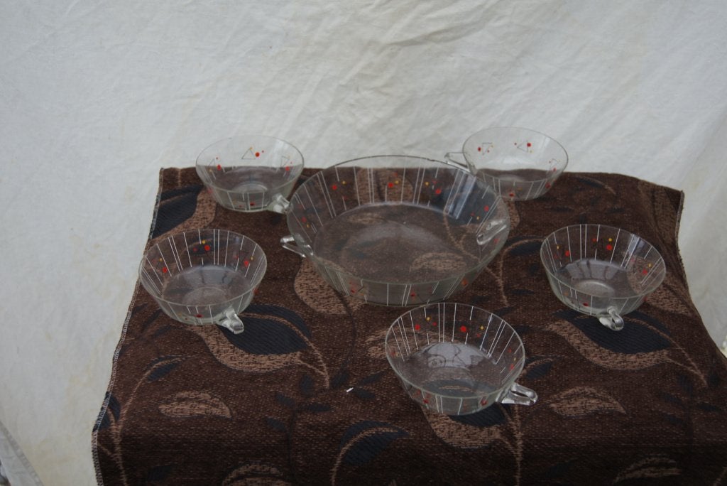 Glazen Punch set, Antiek en Kunst, Ophalen of Verzenden