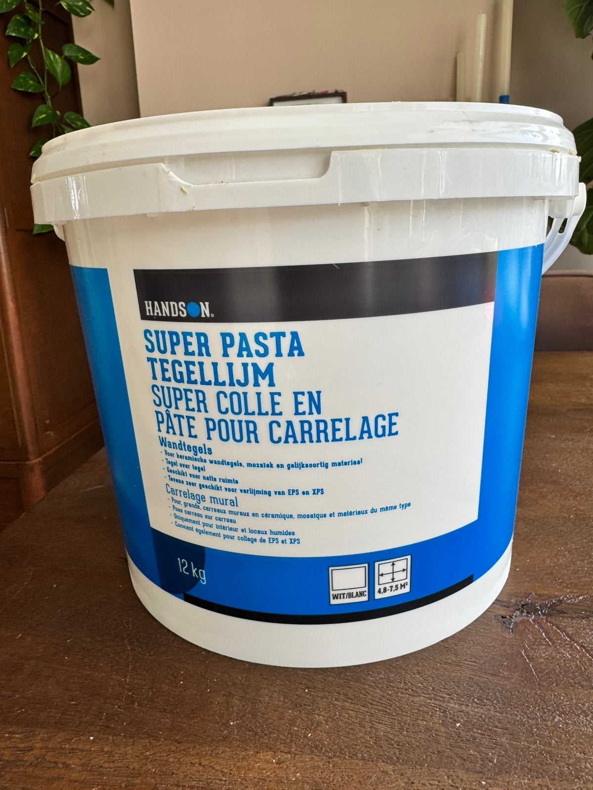 Handson pastalijm tegellijm 3kg over, Ophalen, Overige materialen, Wandtegels, Minder dan 5 m²