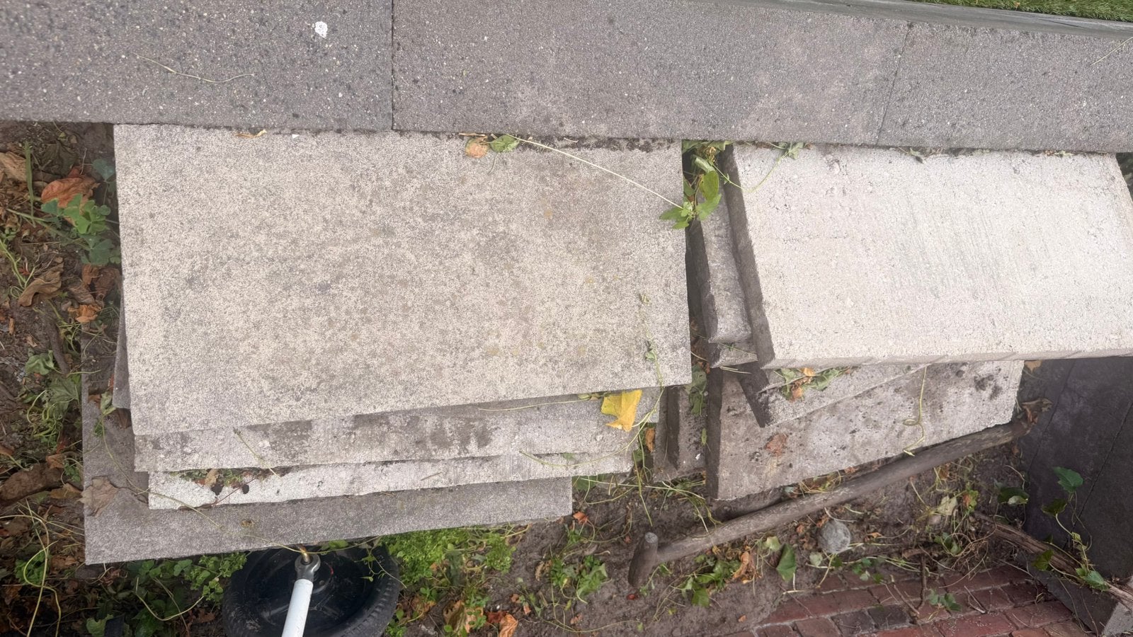 14 gratis staptegels, Tuin en Terras, Tegels en Klinkers, Ophalen, Zo goed als nieuw, Beton, Overige typen