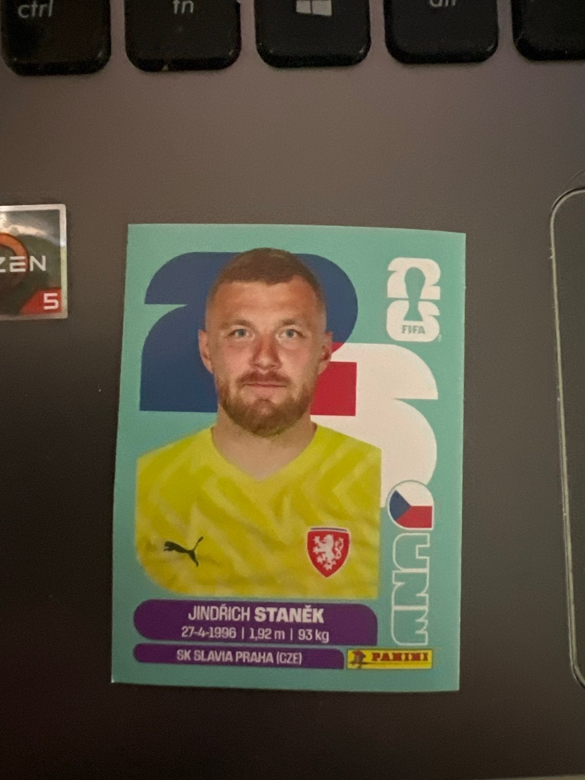 Panini wk 2026 Sticker Jindřich Staněk, Verzamelen, Verzenden, Nieuw, Buitenlandse clubs, Poster, Plaatje of Sticker
