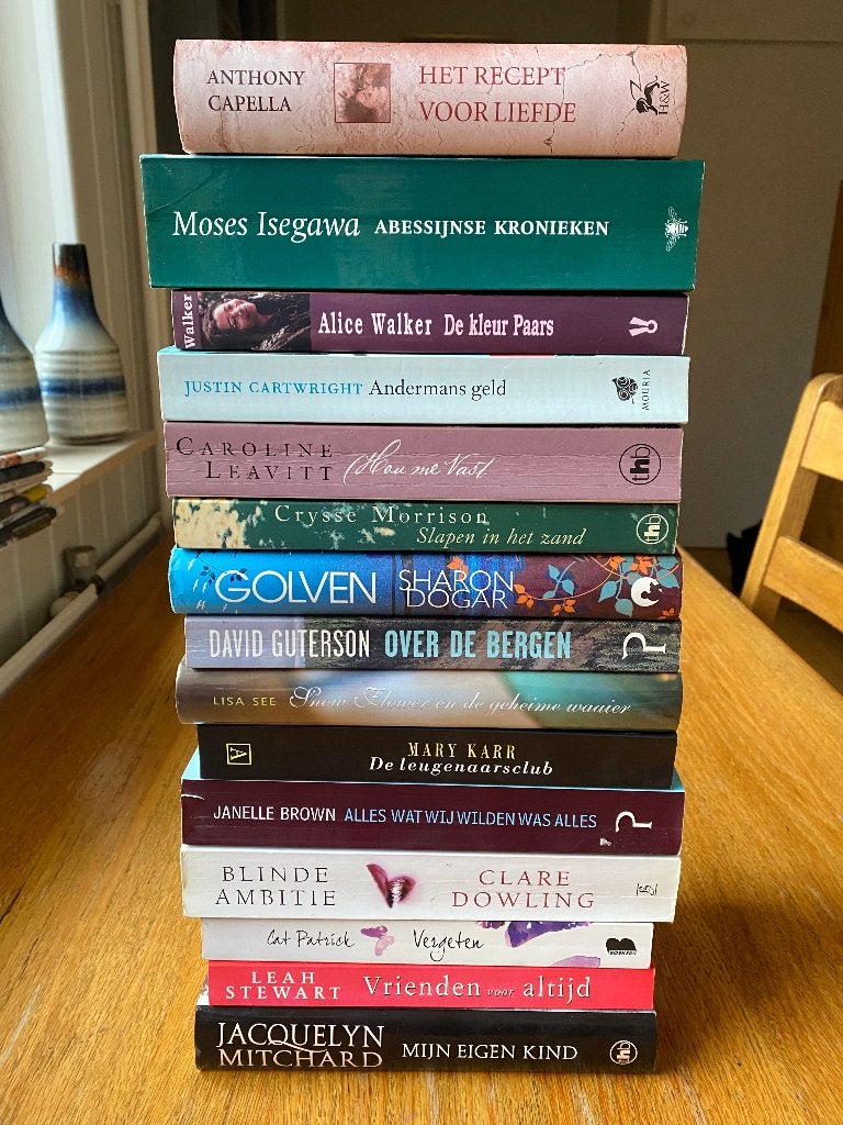 Partij boeken - 15 TOP romans voor €7,50, Ophalen of Verzenden, Zo goed als nieuw, Populaire fictie