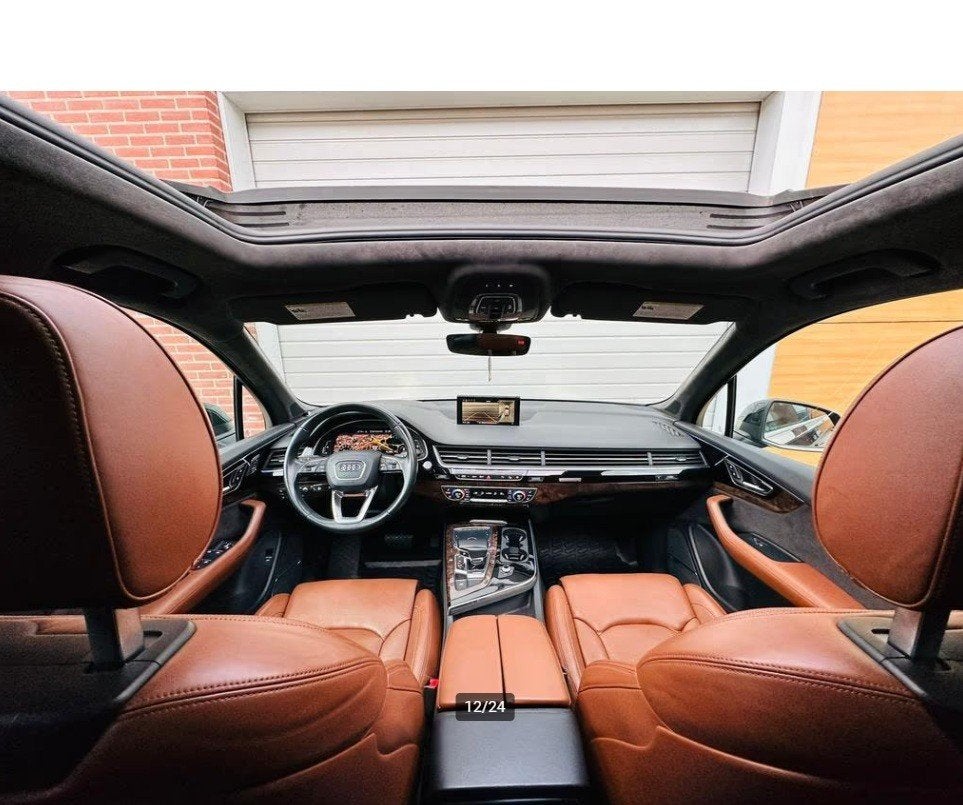 Audi Q7 stoelbekleding interieur rugleuning achterpaneel, Ophalen of Verzenden, Gebruikt, Audi