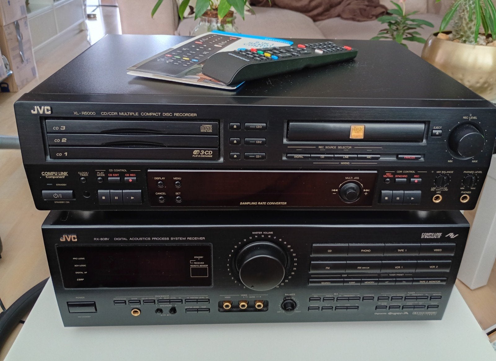 JVC RX - 808 V Receiver & JVC XL - R5000  CD/CDR Speler., Ophalen, JVC, Losse componenten, Zo goed als nieuw