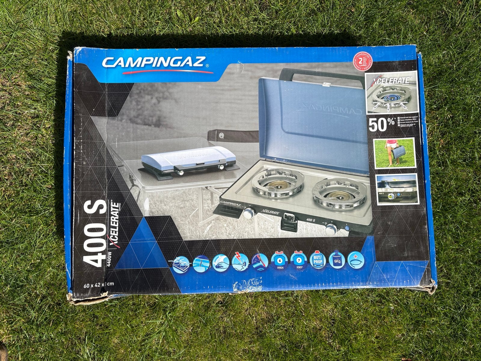 Campingaz Xcelerate 400 S Kampeerbrander, Caravans en Kamperen, Ophalen, Gebruikt