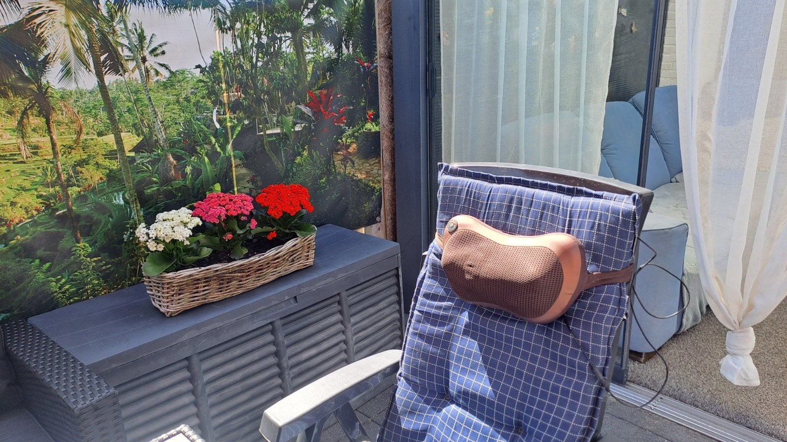 Nek- en rugmassagekussen met warmtefunctie, Ophalen, Zo goed als nieuw, Massagestoel of Kussen