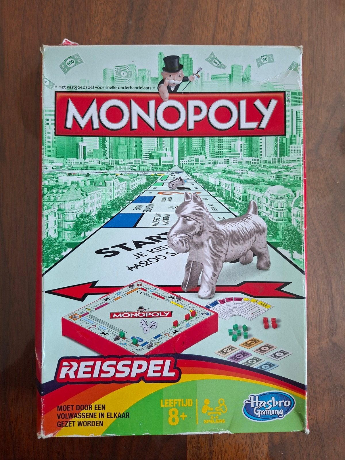 Monopoly reisspel compleet, Ophalen of Verzenden, Zo goed als nieuw, Reisspel