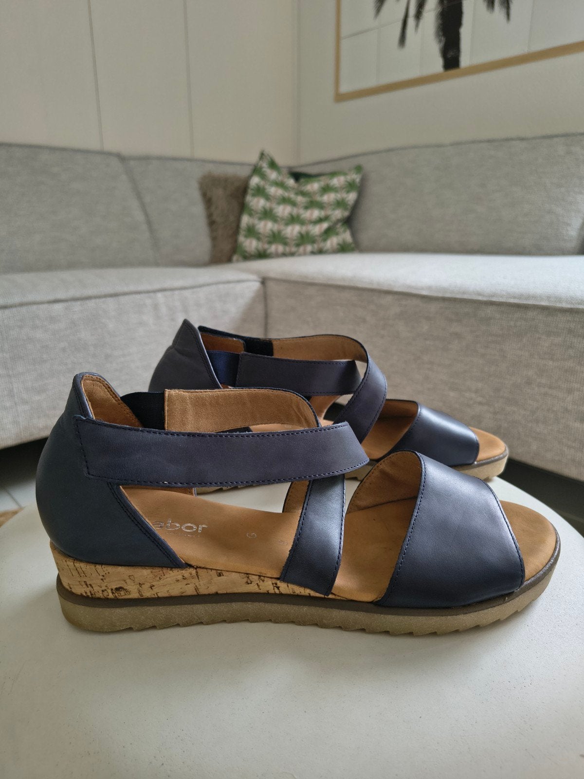 Zgan Gabor Comfort G sandalen mt 43/9 Dark blue twv 119€, Kleding | Dames, Schoenen, Blauw, Gabor, Zo goed als nieuw, Sandalen of Muiltjes