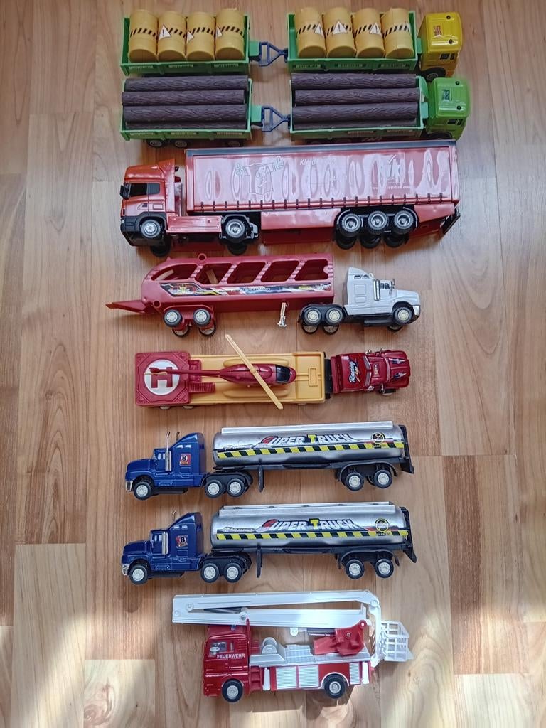 Speelgoed vrachtwagens en brandweerwagen, Ophalen of Verzenden
