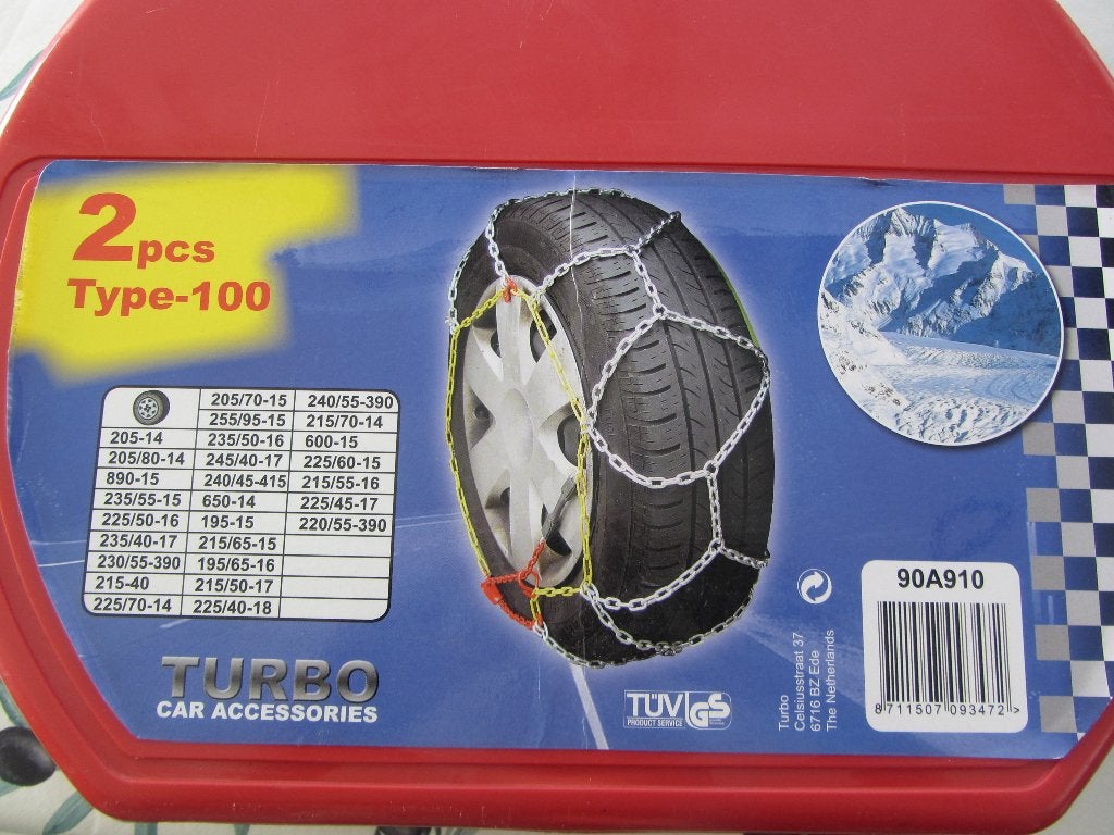 Nieuw in de doos turbo sneeuwkettingen Type 100, Ophalen, Nieuw