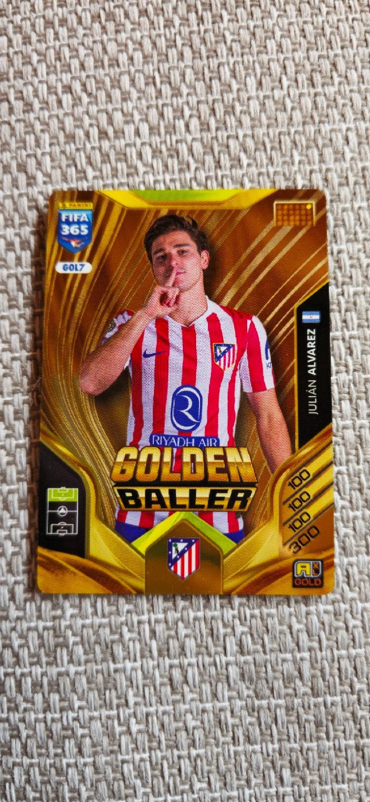 Panini Golden Baller GOL7 Alvarez, Hobby en Vrije tijd, Stickers en Plaatjes, Ophalen of Verzenden, Nieuw