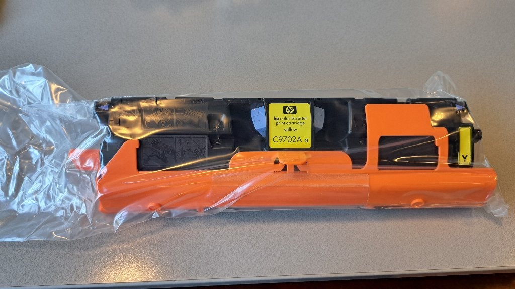 Originele HP C9702A (121A) toner geel – Nieuw en geseald, Ophalen of Verzenden, Nieuw, Toner, HP