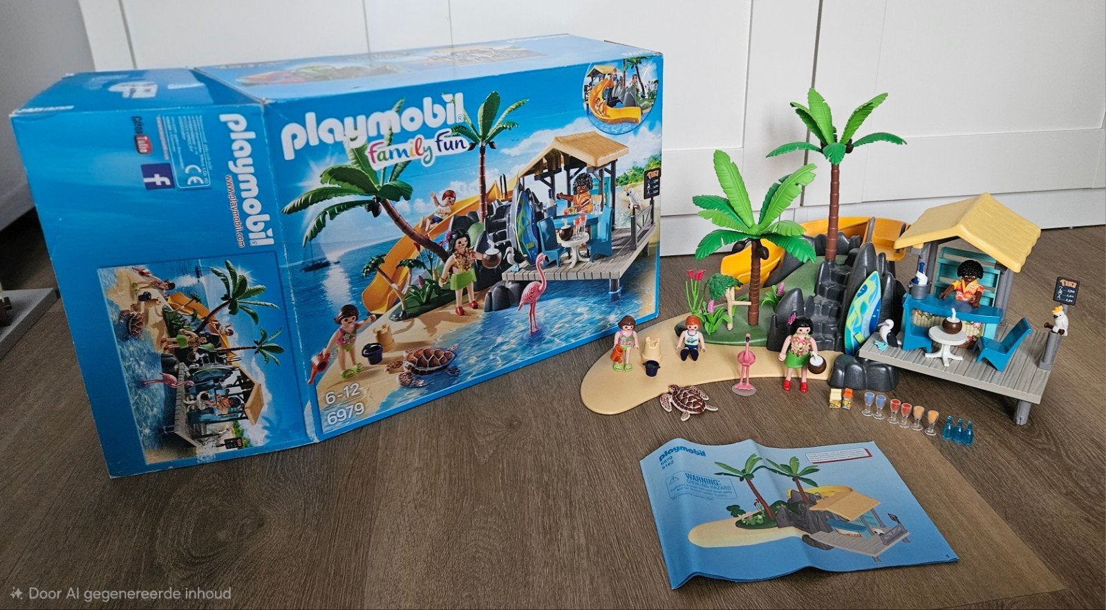 Playmobil Family Fun 6979 Tropisch Eiland met Bar, Complete set, Overige typen, Zo goed als nieuw, Family fun