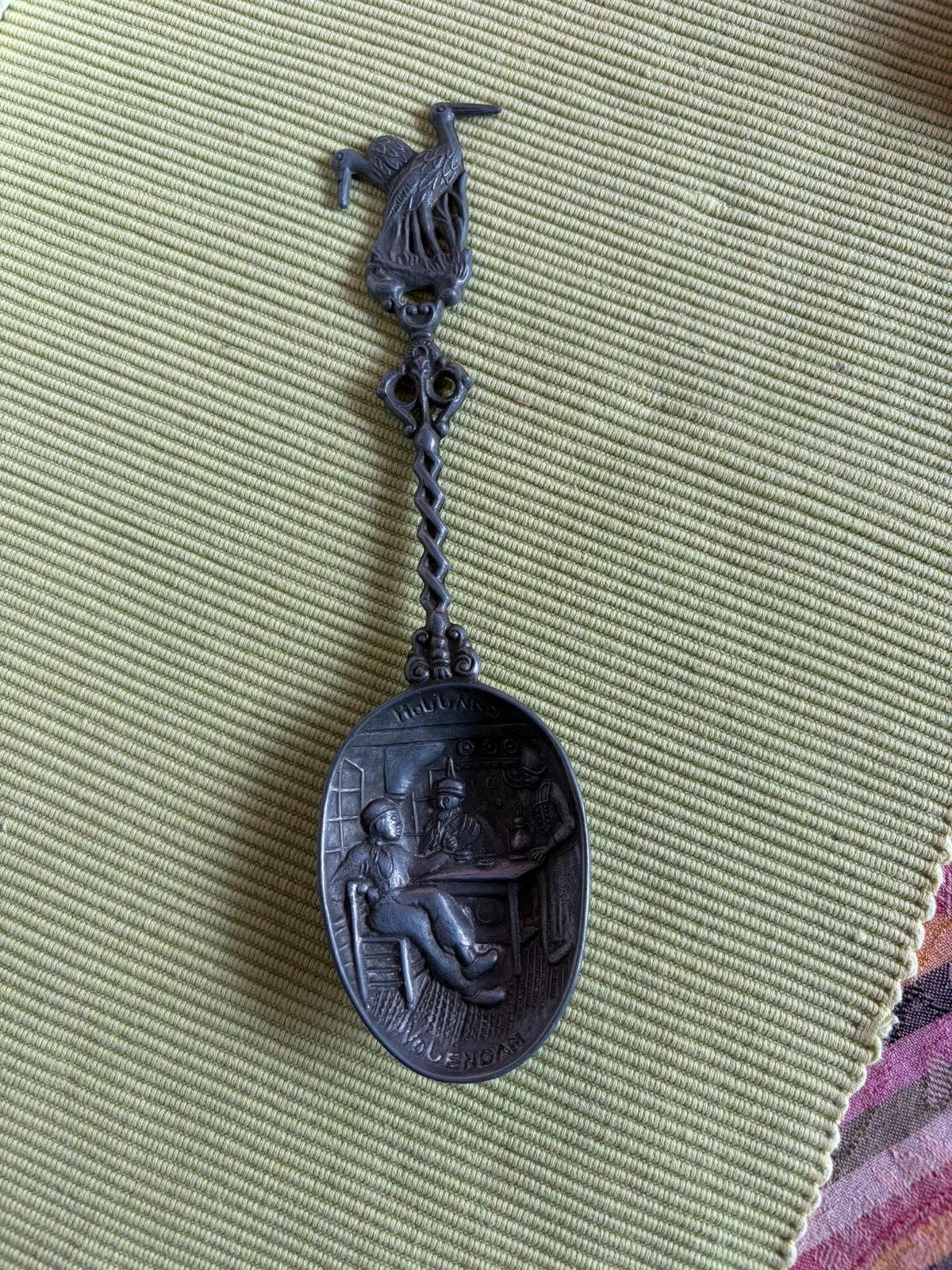 Tinnen (?) lepel Volendam, Holland, Antiek en Kunst, Antiek | Tin, Ophalen of Verzenden