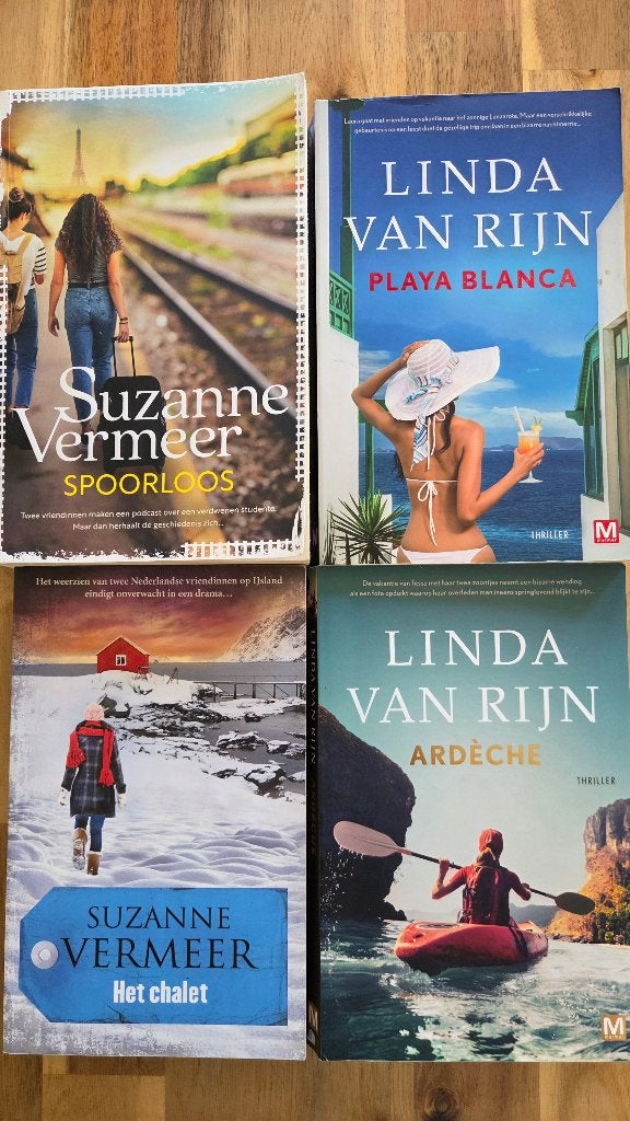 4 trillers Linda van Rijn & Suzanne Vermeer, Boeken, Thrillers, Gelezen, Linda van Rijn, Ophalen of Verzenden, Nederland