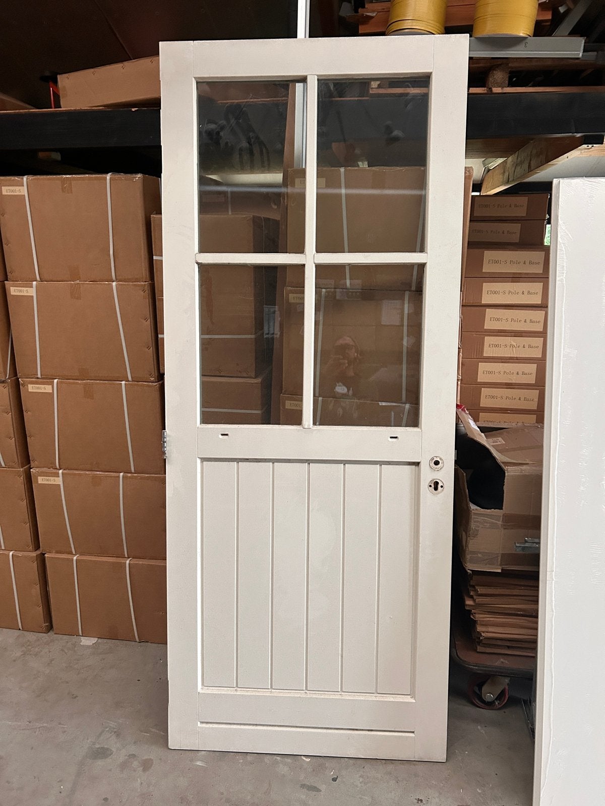 Perfecte Hardhouten Buitendeur 240x98, Doe-het-zelf en Verbouw, Gebruikt, 80 tot 100 cm, 215 cm of meer, Ophalen of Verzenden