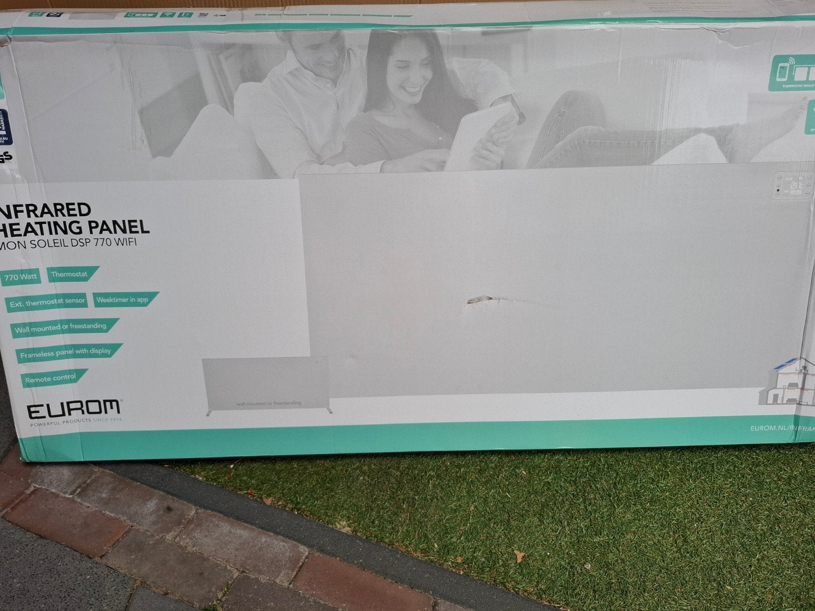 Eurom infrarood paneel dsp 770 wifi, Huis en Inrichting, Ophalen, Nieuw, Elektrisch, Overige soorten