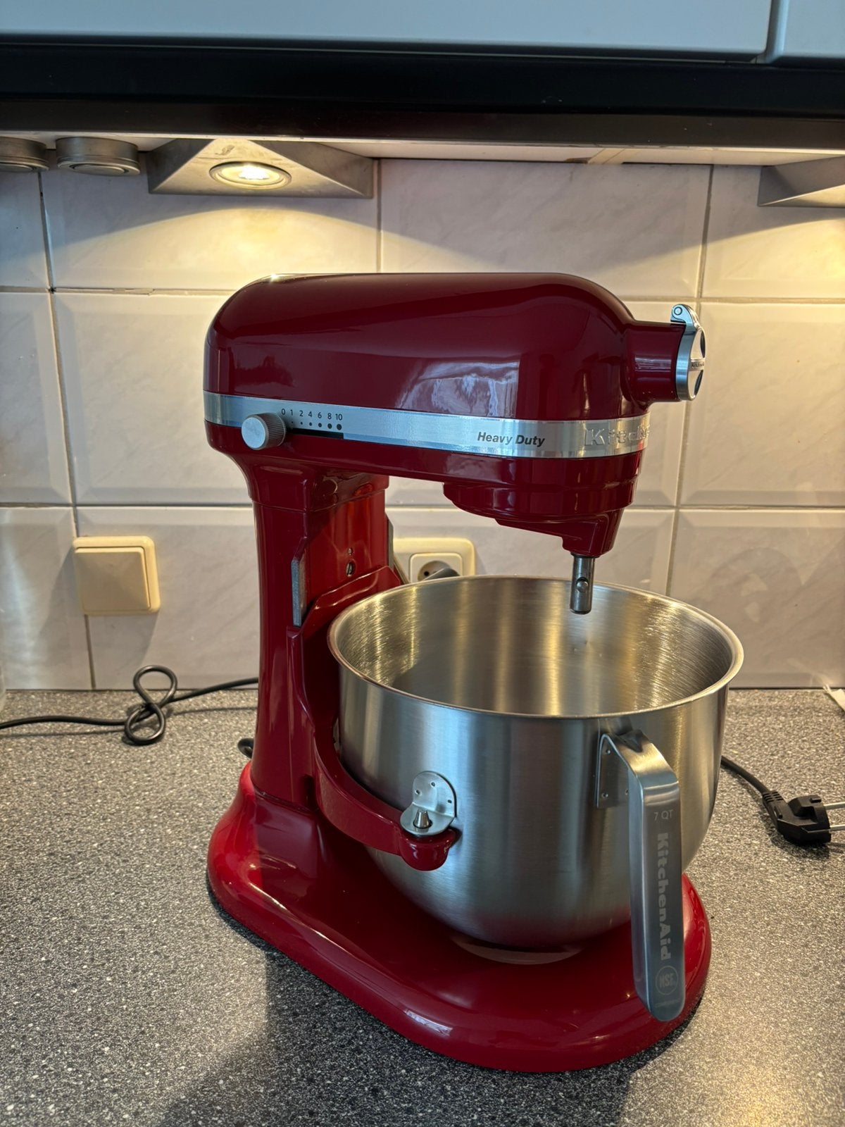 KitchenAid Heavy Duty 6,9L, 4 liter of meer, Ophalen, Zo goed als nieuw, 3 snelheden of meer